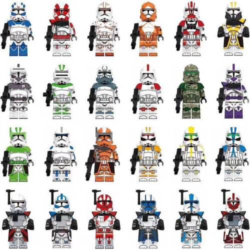 (Style D) Star Wars Clone Troopers Minifigures Gift Fit Lego