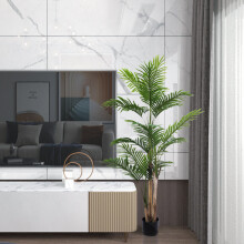(Areca Palm 160cm) Tall Lush Green Indoor Outdoor Artificial Fake Faux Decorative Home Office Exotic Tropical Plant