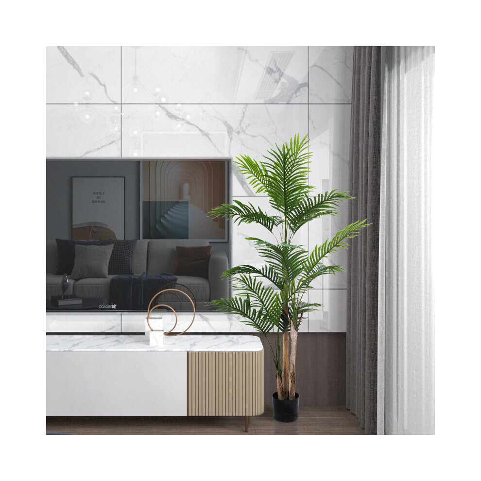 (Areca Palm 160cm) Tall Lush Green Indoor Outdoor Artificial Fake Faux Decorative Home Office Exotic Tropical Plant