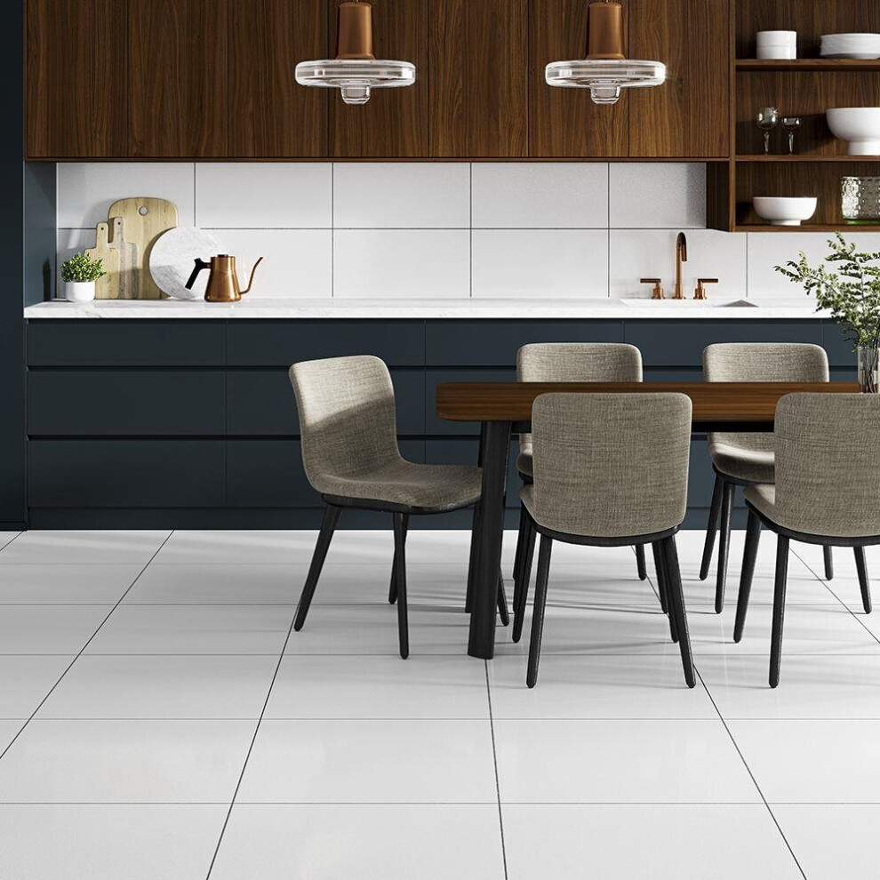 Amiata Sparkle White Porcelain Wall & Floor Tiles 300 X 600Mm 5056467292897