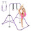 (purule) Gymnastics Kids Horizontal Bars Training Bar  Gift 1