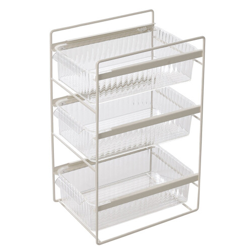 Living And Home 3-Tier Sliding Under Sink Cabinet Organizer 2