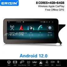 10.25" IPS 8-Core Android 12 Car Stereo For Mercedes Benz C-Class W204 S204 NTG 4.5 DAB+ Satnav CarPlay WiFi 4GB+64GB
