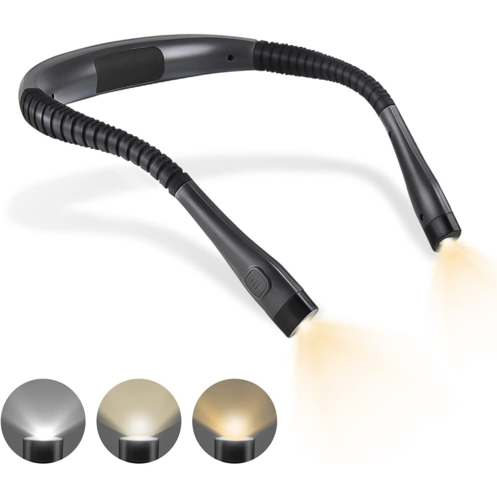 Xhsc Flexible Led Neck Reading Usb Rechargeable Book Lamp Hands Free Light
