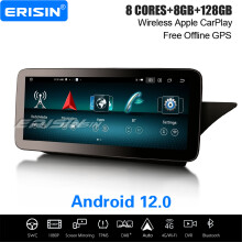 12.3" IPS 8-Core Android 12 Car Stereo For Mercedes-Benz E-Class W212 S212 NTG 4.0 DAB+ Satnav CarPlay WiFi 8GB+128GB