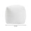 Living And Home Unstuffed Square Pouf Cover Ottoman Footstool, White 6