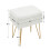 Living And Home (Beige) Rectangle Upholstered Storage Ottoman Vanity Stool 6