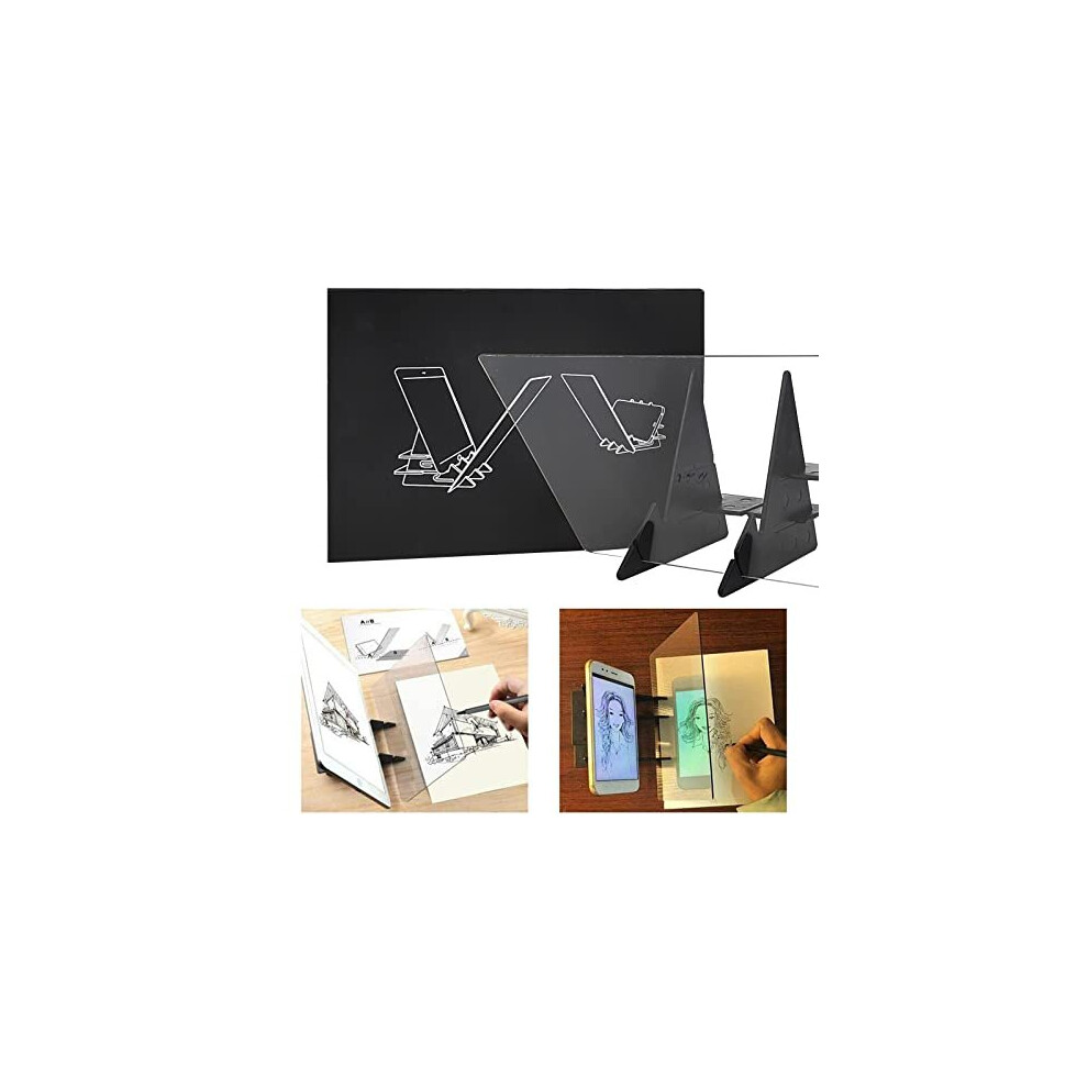 Drawing Projector, Optical Drawing Board, Waterproof Tracing Board Sketching Lens Sketch Wizard Image Reflection Projector Painting Board Copy Table