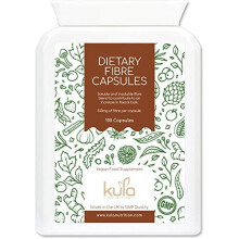 High Fibre Supplement (1026mg per Serving) - 100 Vegan Capsules - Soluble and Insoluble Dietary Fibre Complex - Psyllium Husk Powder, Flaxseed - Fibre