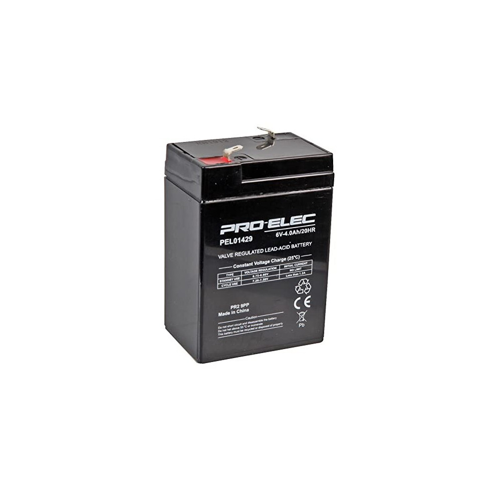 PEL01429 4Ah 6V AGM Lead Acid Battery