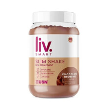 Liv.Smart by USN Slim Chocolate Brownie 550g - High Protein (21g) Meal Replacement Shake & Weight Loss Support - Low in Sugar & Suitable for