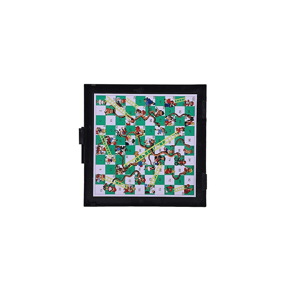 5-in-1-chess-board-set-magnetic-chessboard-and-chess-traditional-draughts-snake-chess-flying-chess-ladders-checker-educational-toy-foldable-portable