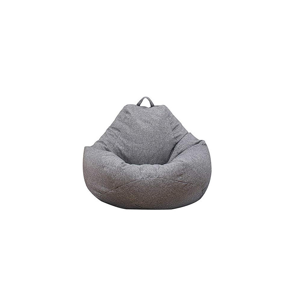 Bean Bag Chair Cover,Adults Large High Back Bean Bag Sofa Cover Recliner Gaming Storage Bag for Indoor Outdoor BeanBag Chair,No Filling (Dark grey, XL