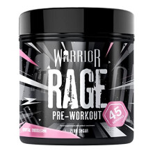 Warrior, Rage - Pre-Workout Powder - 392g - Energy Drink Supplement with Vitamin C, Beta Alanine and Creatine Gluconate - 45 Servings (Brutal