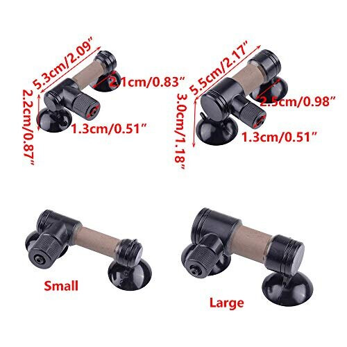 V-AP-007 Carbon Dioxide Diffuser CO2 Atomizerr Refiner for Aquarium Plants Fish Tank Brown-Small 1