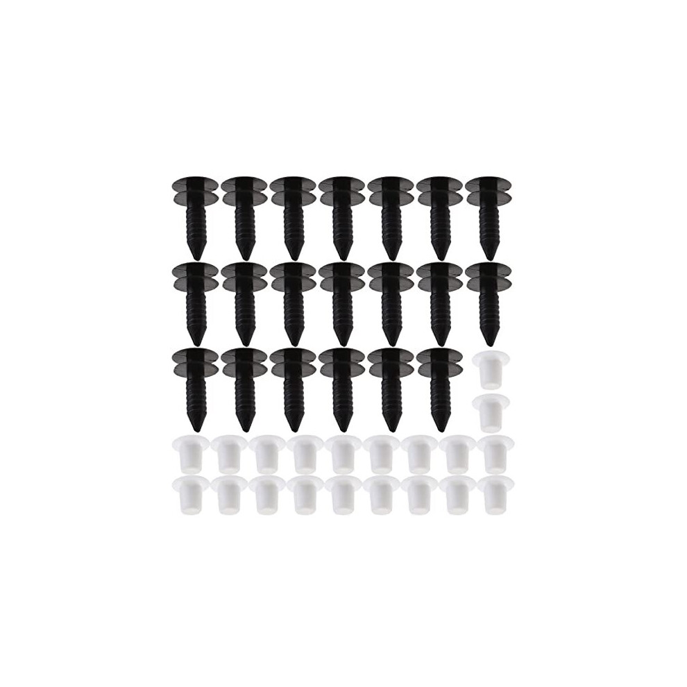 20 Sets Car Sill Step Insert Fastener Panel Cover Clip Grommet Plastic Interior Roof Boot Fixing Retainer 3B0867333 Compatible With Transporter T5 4894905004357