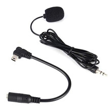 External Microphone Clip On Mic with Adapter Cable, Camera Microphone for Action Cameras Compatible with GoPro Hero4 3/3+