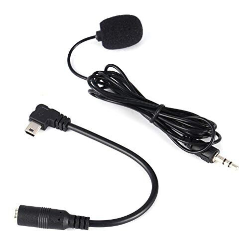 External Microphone Clip On Mic with Adapter Cable, Camera Microphone for Action Cameras Compatible with GoPro Hero4 3/3+