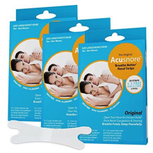 Anti Snore Strips Acusnore Nose Strips for Snoring Suitable Snoring Aids for Men & Women Includes 105 Breathe Better Nasal Strips for Better Sleep