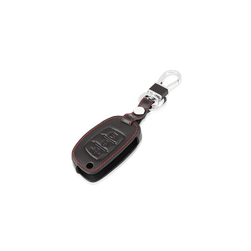 Leather Car Key Cover Case fit for Hyundai Creta Tucson Verna Solaris Elantra Accent Grand Santa Fe IX25 IX45 I20 I30 I40 IX35 (B)