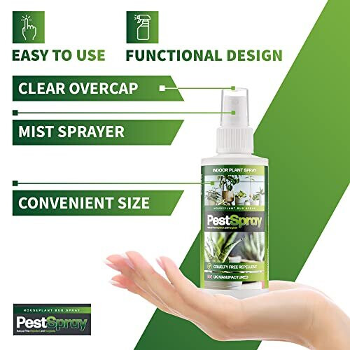 Houseplant Bug Spray, PestSpray, Natural Pest Repellent & Fungicide, Plant Spray, Bug Control