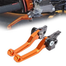 Short Clutch Brake Lever,CNC Foldable Brake Clutch Levers For 350 450 SX SXR SXF XCF XCFW XCRW XCW EXCR EXC 14-18 125 150 200 250 300 350 500 SX XC