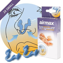 Airmax nasal dilator | Better breathing aid for the nose | 76% more air | 2 Pack - small size | anti snoring devices | More oxygen | Snoring aids for