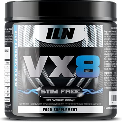 VX8 Stim Free Pre Workout (Blue Raspberry) Caffeine Free Pre
