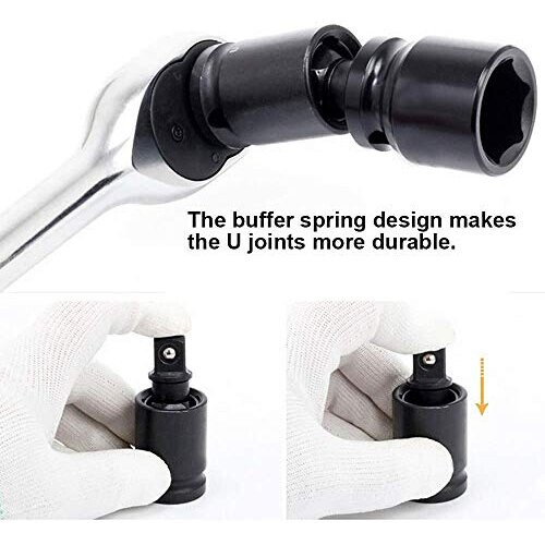 3/8" Drive Universal Joint Impact Drive Adapter Socket 2