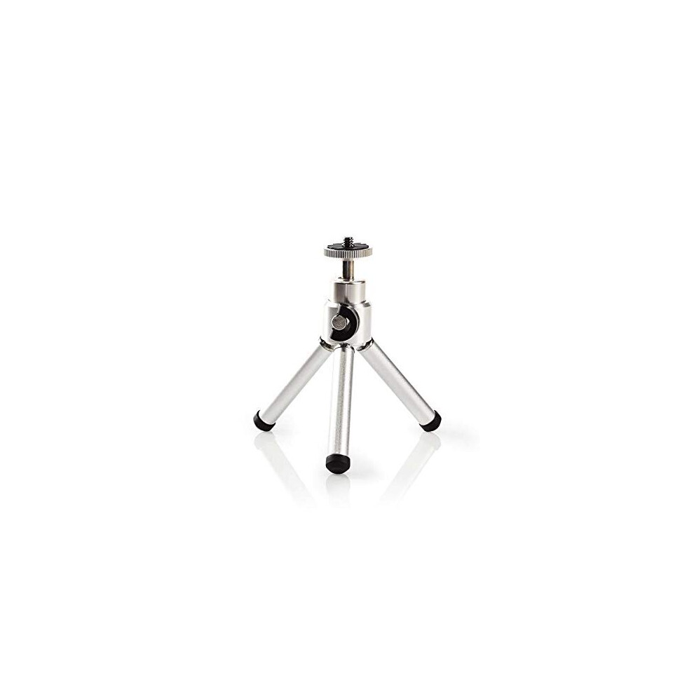 Mini Tripod 13.4 Cm With Pan & Tilt Head For 0.8 Kg Photo & Video Camera, & Black/Silver 5412810292370