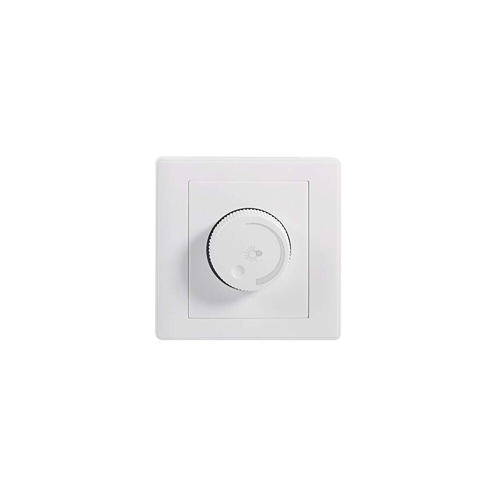 Led Dimmer Switch, Wall-Mounted Push On/Off Rotary Dimmer Switch For Dimmable Led Lights/Incandescent/Halogen Lights, Trailing Edge Dimmer Switch 738606989626