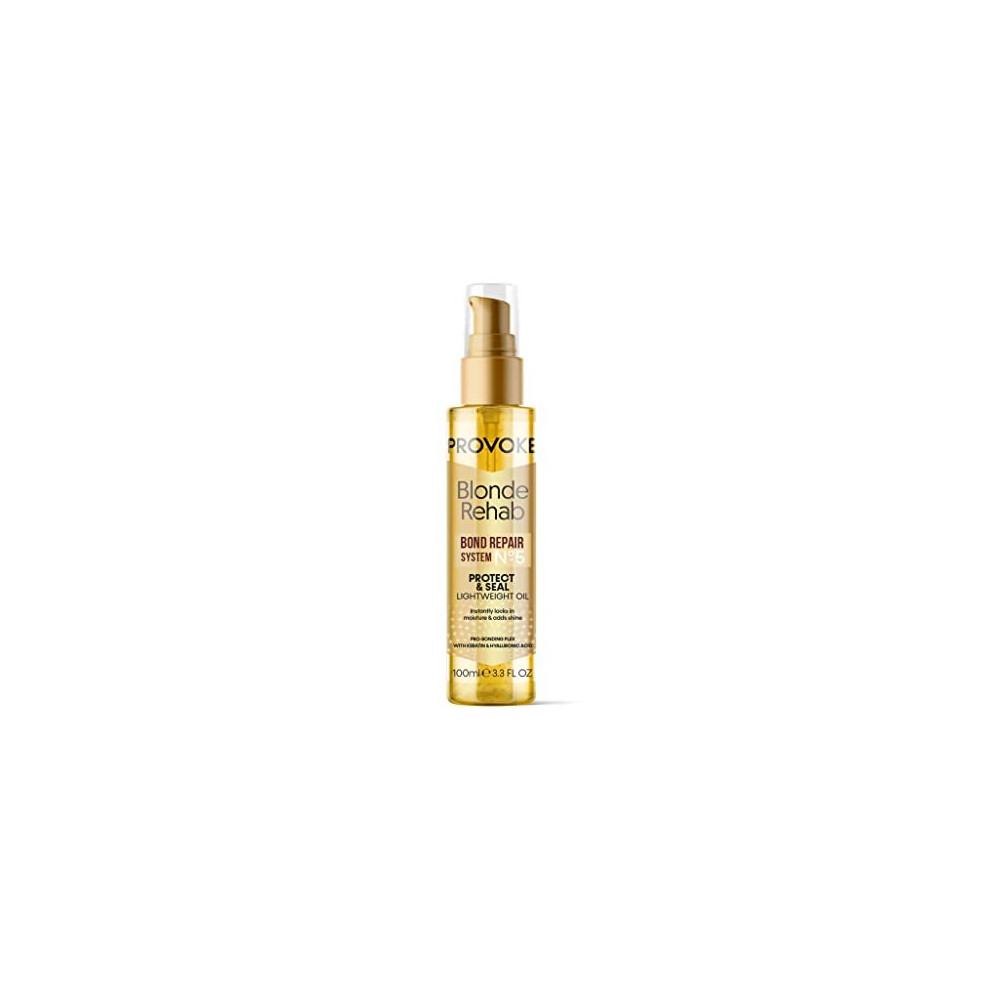 Blonde Rehab N0'5 Protect and Seal Bond Repair Hair Oil 100 ml, protects from heat & adds shine in 1 use, with a Pro Bonding Complex, Keratin &