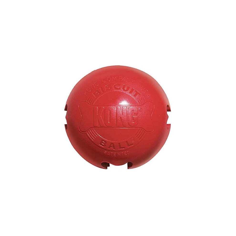 - Biscuit Ball - Durable Rubber, Treat Dispensing Toy - For Small Dogs