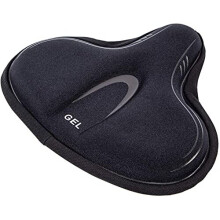 Wide Exercise Bike Seat Cover - Comfortable Bicycle Saddle Cushion is Filled with Gel and high Density Foam to Make it More Elastic and Soft for Most