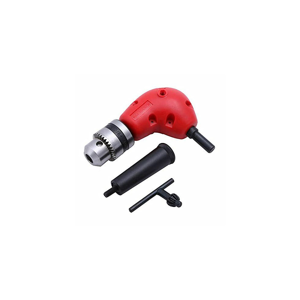 1-10Mm 90 Degree Round Shank Right Angle Bend Extension Accessory Corner Three Jaw Chuck Narrow Space Repair Tool Right Angle Drill Attachment With 6972374514213