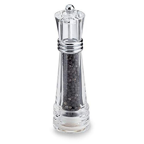 Grunwerg Krystal Acrylic ‘Lighthouse' Single Pepper Mill, Gift Boxed, 14.5cm