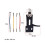 Turntable Headshell Mount,Universal Phono Headshell with 4 Lead Wires for Various LP Phono 4