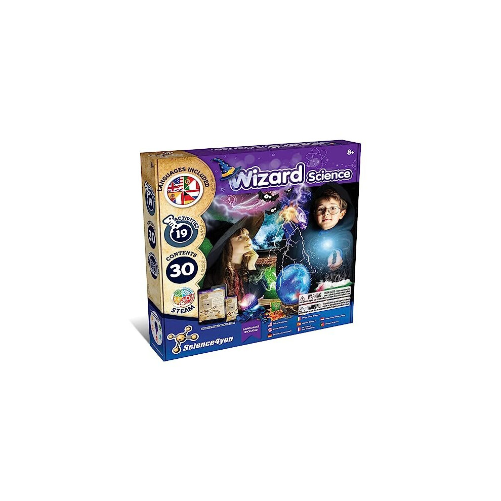 Wizard Science for Kids 8+ Years - Magic Set with 19 Activities: Make a Crystal Ball and use your Magic Props, Wizard Game with Magic Wand -