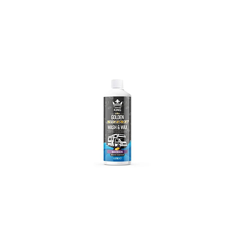 Wash And Wax Concentrated Car Shampoo | Premium Cleaner For Vehicles & Motorhomes - 1 Litre, Clear 5060895864397