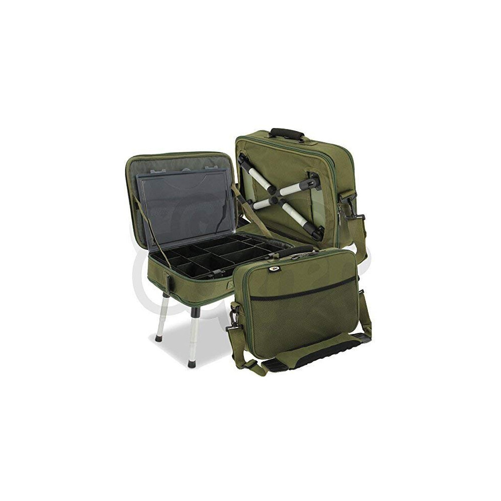 Ngt Carp Fishing Deluxe Anglers Box Case Tackle & Bait Storage System With Legs