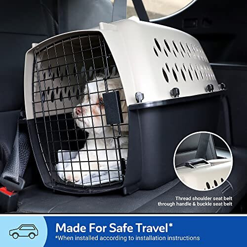 Pet Mate 21859 Vari Kennel,Taupe/Black,19-Inch 2