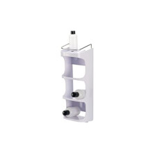 Capsule Compact 4-tier Shower Shelf, no drilling, bathroom rack organiser for shampoo - White