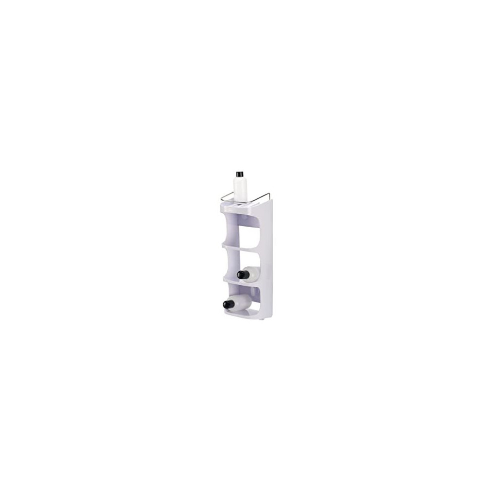 Capsule Compact 4-tier Shower Shelf, no drilling, bathroom rack organiser for shampoo - White