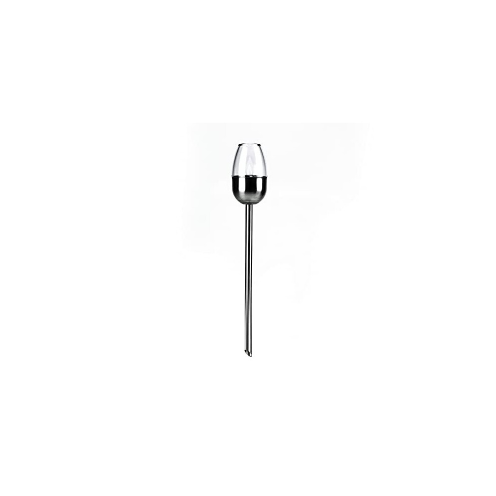 Lilydale Outdoor Garden Solar Light / 3 Pack of 6.3 Centimeter LED Open Flame Effect/Stainless Steel/Waterproof Garden Ornament Solar