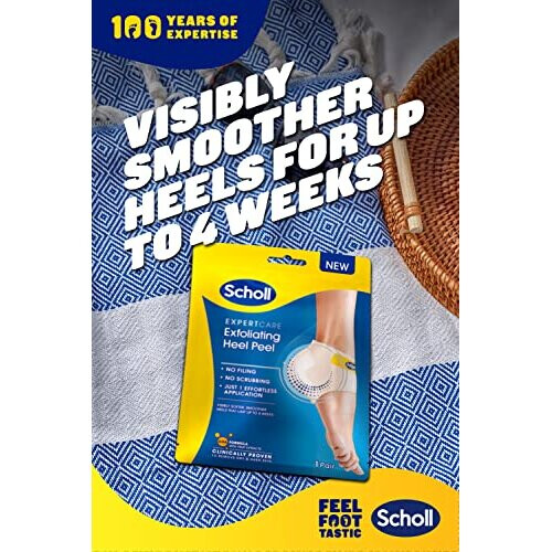 Scholl ExpertCare Exfoliating Heel Peel Foot Mask - 1 Pair 1