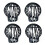 4 Set Black Downpipe Protection,Roof Gutter Shutter, Gutter Closure, Plastic Basket, Leaf Gutter Strainer, Rain Pipe Protection, Diameter 4.9 in, 1