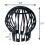 4 Set Black Downpipe Protection,Roof Gutter Shutter, Gutter Closure, Plastic Basket, Leaf Gutter Strainer, Rain Pipe Protection, Diameter 4.9 in, 2