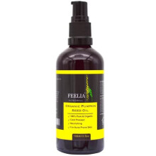 - Organic Pumpkin Seed Oil - Cold Pressed, Rich in Antioxidants, Vitamins A & C, Nourishing, For Acne Pro Skin, 100% Pure & Organic (100ml)