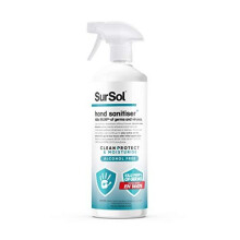 Alcohol- Hand Sanitiser Spray CLEAN+PROTECT it Kills 99.99 Bacteria Germs & Viruses 1Lit