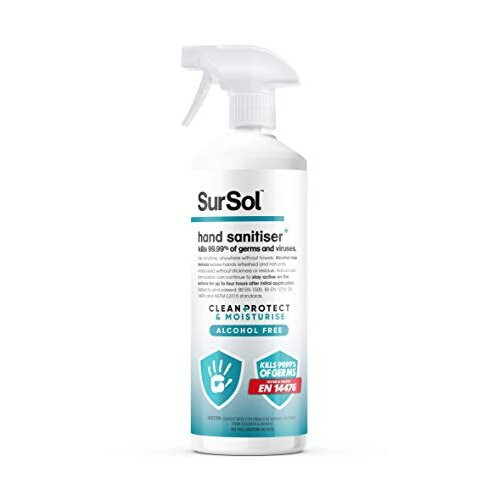 Alcohol- Hand Sanitiser Spray CLEAN+PROTECT it Kills 99.99 Bacteria Germs & Viruses 1Lit